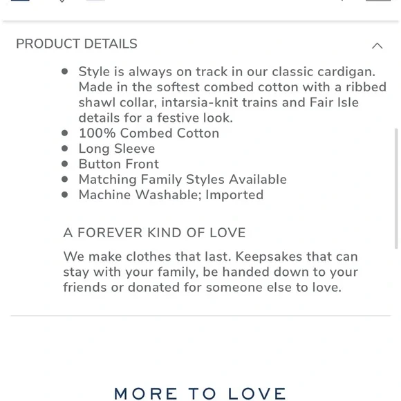 Janie and Jack The Holiday Train Cardigan - Picture 4 of 4